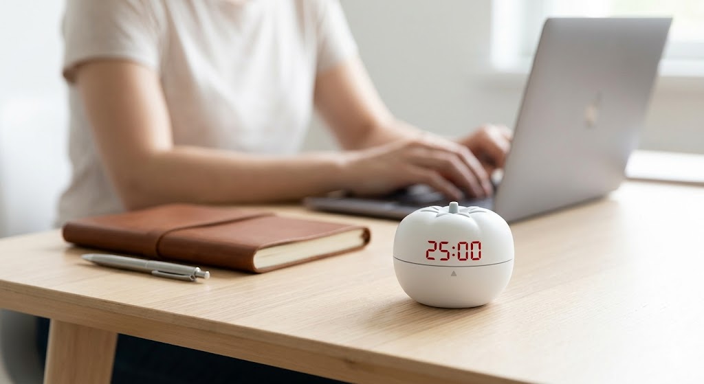 Minimalist Pomodoro Zamanlayıcısı ve Odaklanmış Çalışma